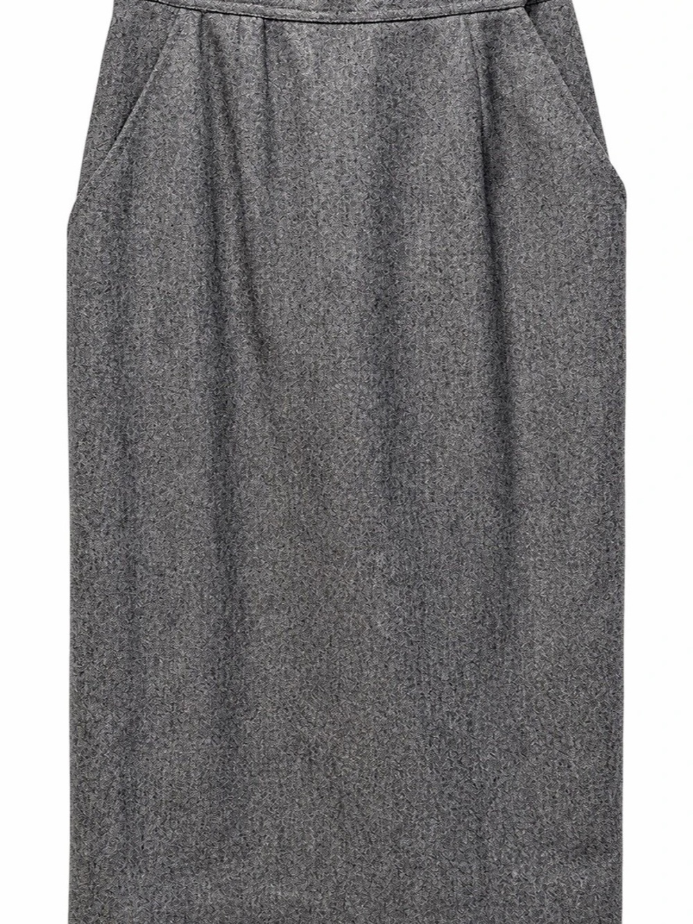 Evan-Picone Petites Petite Gray Midi Skirt Size 2